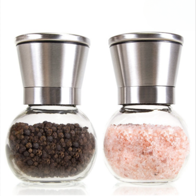 Pepper Grinder Manual Household 304 Stainless Steel Sea Salt Seasoning Jar Seasoning Ground Black Pepper Mill Bottle