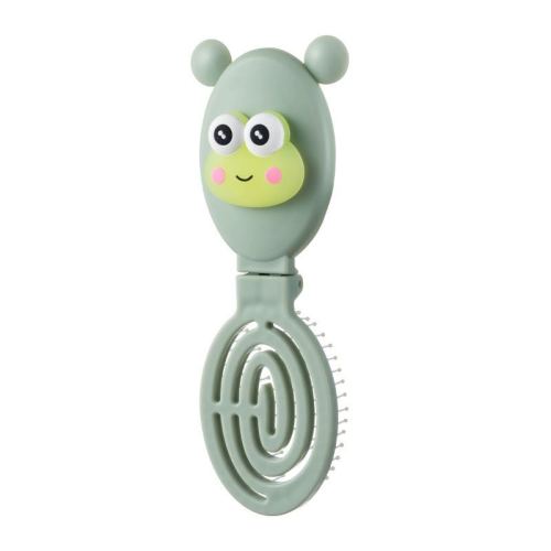Cartoon Series Cute Mosquito-Repellent Incense-Shaped Girl Folding Comb with Mirror