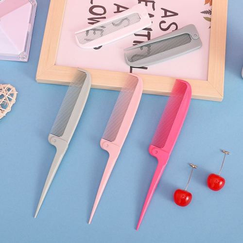 Foldable Portable Pointed Tail Factory Direct Sales Hairdressing Comb