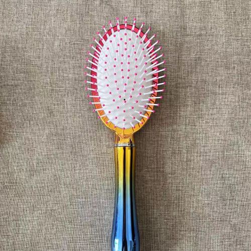 Professional Electroplating Double Color Factory Wholesale Airbag Comb Massage Comb Hair Curling Comb