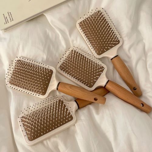 Log Handle Good-looking Long Hair Smooth Hair Massage Comb