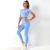European and American Tight Nude Feel Yoga Suit Women's Quick-Drying T-shirt Fitness Yoga Wear Sports Top Super High Waist Yoga Pants