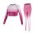 Sports Suit Women's Autumn and Winter 2021 New Internet Celebrity Gradient Color Professional Yoga Clothes High Waist Belly Contracting Fitness Trousers