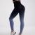Cross-border European and American hanging dyed gradient yoga trousers yoga clothes High waist Peach Hip lifting tights fitness trousers for women