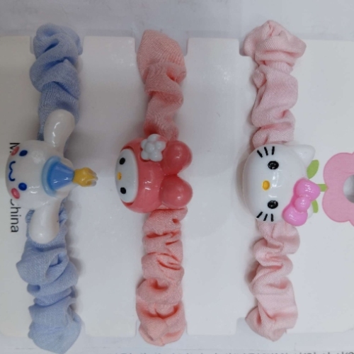 korean children‘s hair elastic band cute girl‘s large intestine hair ring hair rope girl‘s hair accessories set