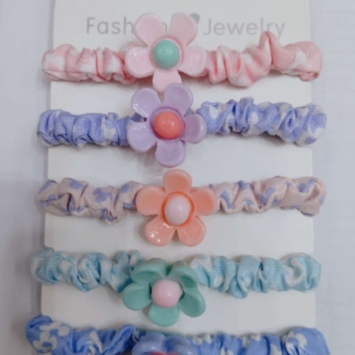 children‘s hair tie flower rubber band cute girl‘s large intestine hair band hair rope girl‘s hair accessories