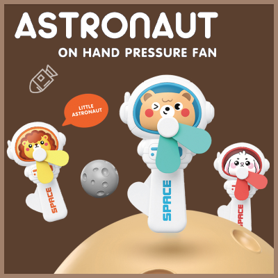 New Hand Pressure Spaceman Little Fan Toy Fan Pressure Fan