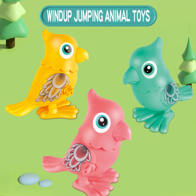Novelty Children's Puzzle Clockwork Toys Can Run, Move, Chain up Small Animal Toys, Jump Up String Dinosaur Toys