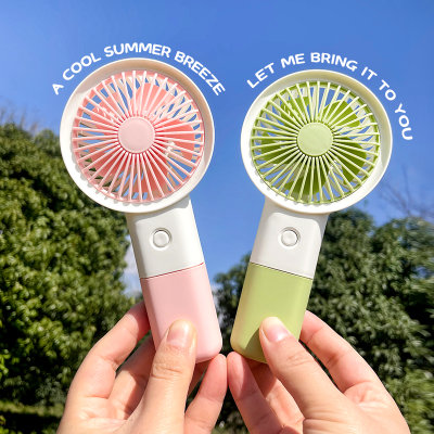 Handheld USB small fan portable portable portable charging small fan vertical grip dual purpose student small fan wholesale