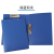 Office Plastic Folder Double Clip Blue File Material Storage Organize Easy Office File Binder A4 Folder