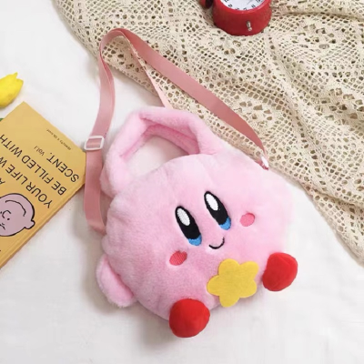 Exquisite Plush Toy Kirby Strawberry Bear Donald Duck Mickey Minnie Bag