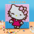 Exquisite DIY Fur Ball Painting Series Sanrio Disney Series Strawberry Bear Kitty Cat