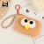 Exquisite Coin Purse 3-Inch Big Eye Coin Purse-Pink, Yellow, Green, Purple, Brown, Blue