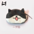 Exquisite Coin Purse 3-Inch Small White Angry Cat Small Black Cat Small Beauty Two Cake Cat Luo Unhappy Glasses Cat