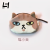 Exquisite Coin Purse 3-Inch Small White Angry Cat Small Black Cat Small Beauty Two Cake Cat Luo Unhappy Glasses Cat