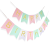 Factory Direct Supply Birthday Party Decoration Fishtail Flag Color Happy Birthday Paper Dovetail Hanging Flag