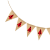 Lumberjack Theme Party Decoration Garland String Flags Christmas Tree Red Black Plaid Linen Triangle Hanging Flag