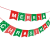 Christmas Party Decoration Fishtail Flag String Flags Latte Art Colorful Merry Christmas Paper Dovetail Flag
