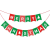 Christmas Party Decoration Fishtail Flag String Flags Latte Art Colorful Merry Christmas Paper Dovetail Flag