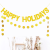 Christmas Party Decoration String Flags Hanging Flag Wafer Latte Art Happy Holidays Glitter Latte Art