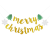 Christmas Party Decoration String Flags Christmas Tree Merry Christmas Glitter Latte Art