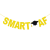 Doctorial Hat Gold Smart AF Glitter Latte Art Graduation Party Decoration String Flags Hanging Flag