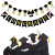 European and American Graduation Decoration Congrats Felt Swallowtail Flag Doctorial Hat Letter Class 2023 Latte Art