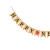 Happy New Year Burlap Dovetail Hanging Flag Happy New Year Party Decoration Fishtail Flag String Flags