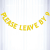 Please Leave by 9 Glitter Paper Flower European and American Single Girl Wedding Party Decoration String Flags