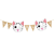 Baby Shower Party Decoration Flag Punch Banner Vintage Burlap Swallowtail Flag Triangle Hanging Flag