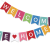Colorful Welcome Home Paper Dovetail Flag Baby Shower Party Decoration String Flags Latte Art Welcome Home