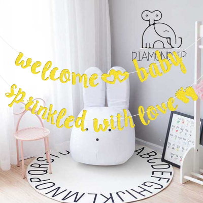 Welcome Baby Welcome Baby Sprinkled with Love Glitter Latte Art Baby Full-Year Party