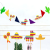 Mexican Carnival Decoration Colored Garland Cactus Triangle Horse Hat Microphone Cake Inserting Card