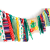 Mexico Fashion Festival Party Decoration String Flags Colorful Cloth Strip Cactus Uno Theme Latte Art