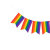Factory Direct Supply Mexican Party Decoration Rainbow Fishtail Flag String Flags Latte Art Color Hanging Flag