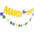 European and American St. Patrick Carnival Decorative Wafer String Flags Mardi Gras Glitter Latte Art
