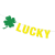 Lucky in Love Glitter Flag Irish St. Patrick Carnival Party Decoration String Flags Four-Leaf Clover