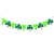 Lucky One Love Glitter Inserts Carnival Clover Lucky Hanging Flag Triangle Clover String Flags