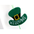 Ellan St. Patrick Party Carnival Decorations Arrangement Welcome Hat Four-Leaf Clover Felt Latte Art