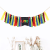Factory Direct Supply Hawaiian Party Decoration Baby Dining Chair Flag High Chair Flag Color Cloth Strip Uno Latte Art