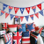 European and American Banner Decoration Flag Party July USA 4 Pennant Five-Pointed Star Stripe Triangle Hanging Flag