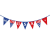 European and American Banner Decoration Flag Party July USA 4 Pennant Five-Pointed Star Stripe Triangle Hanging Flag