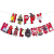 Halloween Party Decoration Banner Happy Halloween Paper Shield Flag Cartoon Letter Latte Art