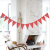 Factory Direct Supply Christmas Party Decoration Winter Layout Supplies Red Cloth Snowflake Pennant