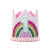 Rainbow Sequins 12345 Pink Hat Birthday Hat Crown Baby Full-Year Dress up the Girl in the Hat Pink