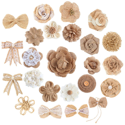 Christmas Wedding Gifts Accessories Flower Rose Factory DIY Ornament Vintage Ornament Linen Flowers