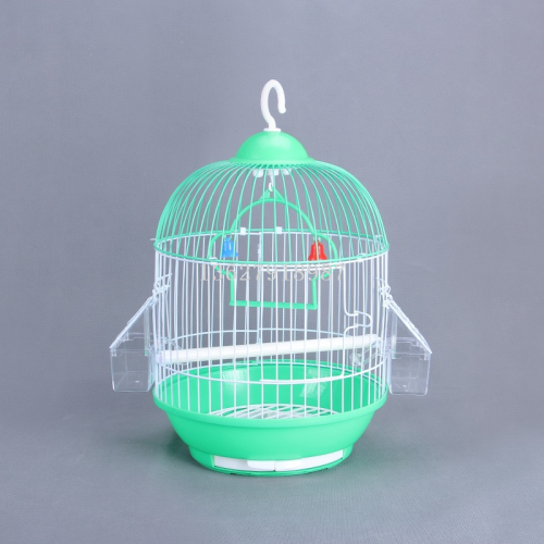 Export Pet Cage Dayang Bird Cage Cylindrical Metal Bird Cage Big Brother Peony Budgerigar Bird Cage