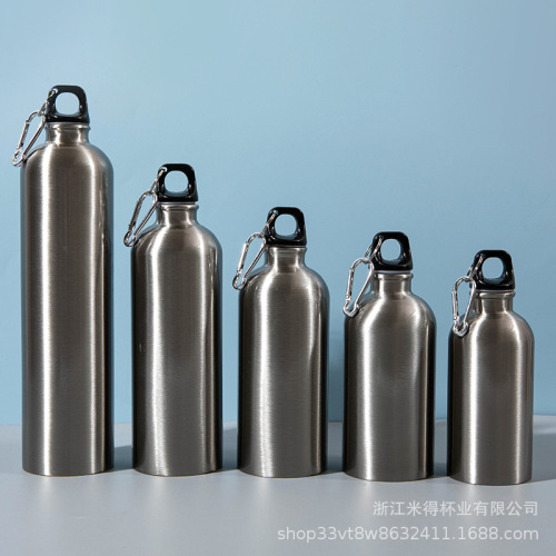 不锈钢单层运动水壶户外小口登山水瓶便携式骑行大容量运动水杯