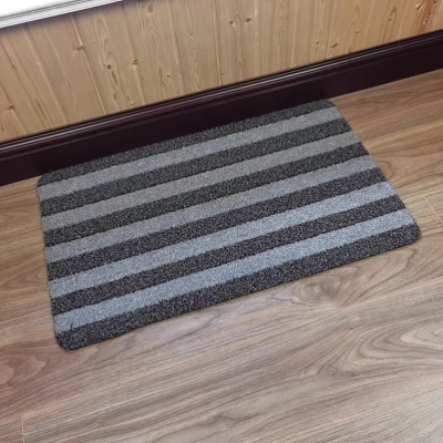 Striped Non-Slip Floor Mat Rectangular Household Minimalist Carpet Modern Blend Foyer Doorway Kitchen Balcony Easy to Clean