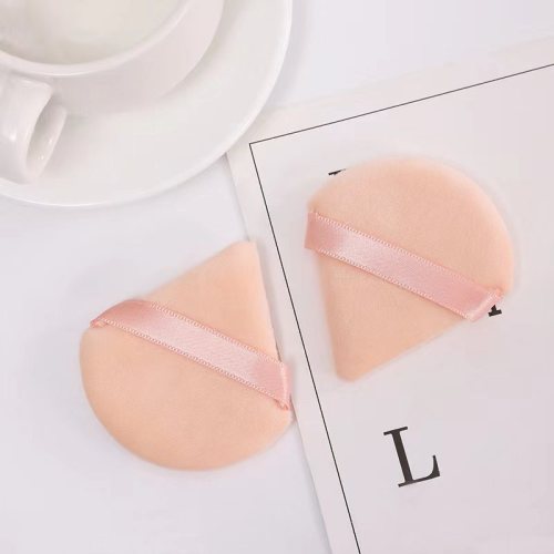 定制三角水晶超柔粉扑 蜜粉扑跨境短绒干粉扑气垫定妆散粉粉扑